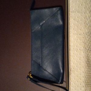 Neiman Marcus clutch/wristlet, blue